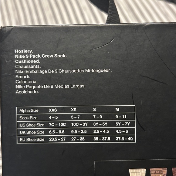 Nike Boys Cushioned Crew Socks 9-Pack - Multicolor - Picture 9 of 12